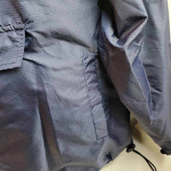 Reebok Jacket Mens XL Blue Windbreaker Pocket Athletic Sporty Lightweight y2k - Picture 6 of 11